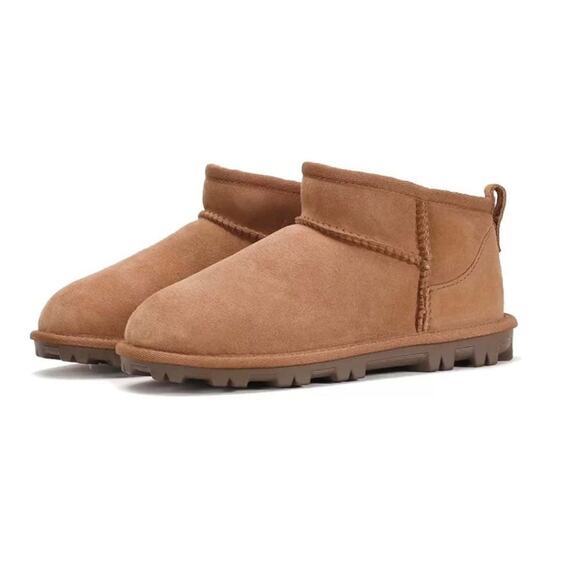 Kirkland Shearling Kids Boots sz 2 Slip On Sherpa Lined NEW # bag 35-A - Picture 3 of 10